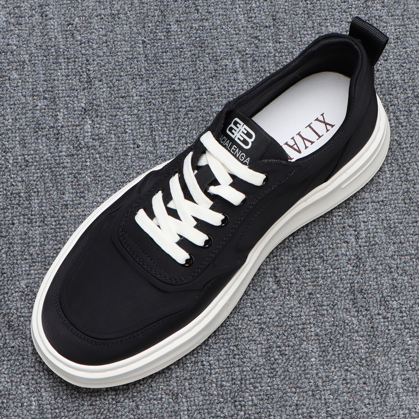 夏季速干冰丝帆布鞋男款日常百搭一脚蹬男鞋轻便透气厚底休闲板鞋