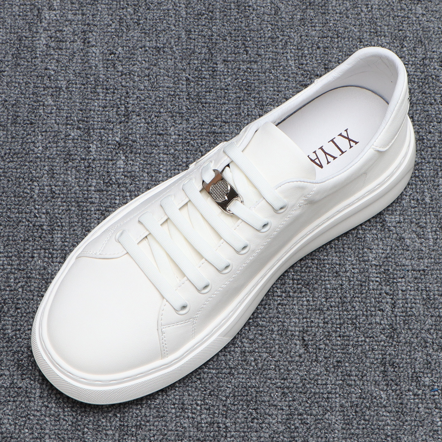 一脚蹬男鞋春季2026新款日常百搭软底休闲板鞋男士真皮透气小白鞋,流行男鞋,休闲板鞋,淘宝优惠券,粉丝福利购,淘宝优惠卷