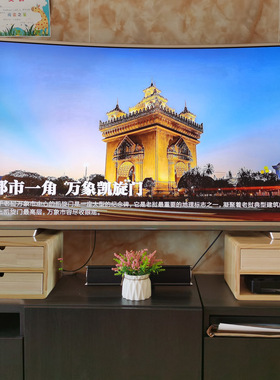 定制实木增高架带抽屉置物架电视垫高架机顶盒收纳DVD储物柜整理