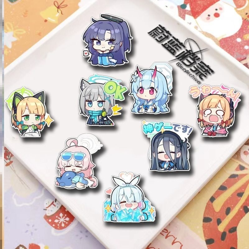 蔚蓝档案胸针白子小鸟游星野天童爱丽丝周边书包挂件笔袋装饰学生