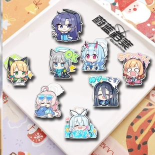 蔚蓝档案胸针白子小鸟游星野天童爱丽丝周边书包挂件笔袋装饰学生