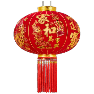 2024款大红灯笼过年春节免插电灯笼阳台大门院子户外挂件家用灯笼