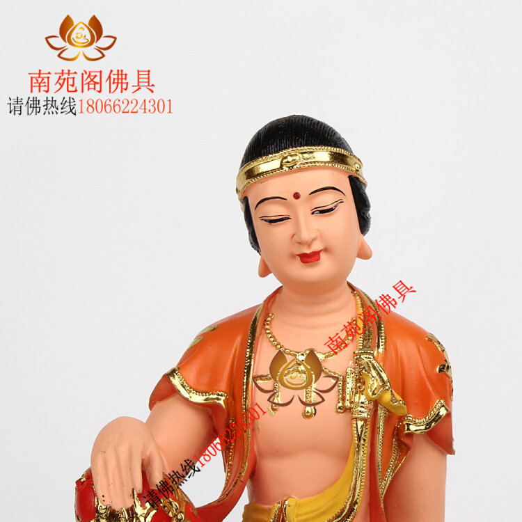 正品厂家直销12寸树脂佛像彩绘工艺歪脖子老母神像歪脖老佛19寸