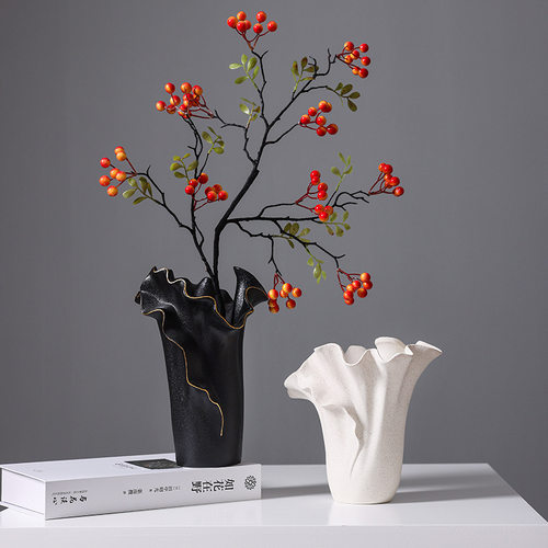 法式复古陶瓷花瓶客厅水培插花