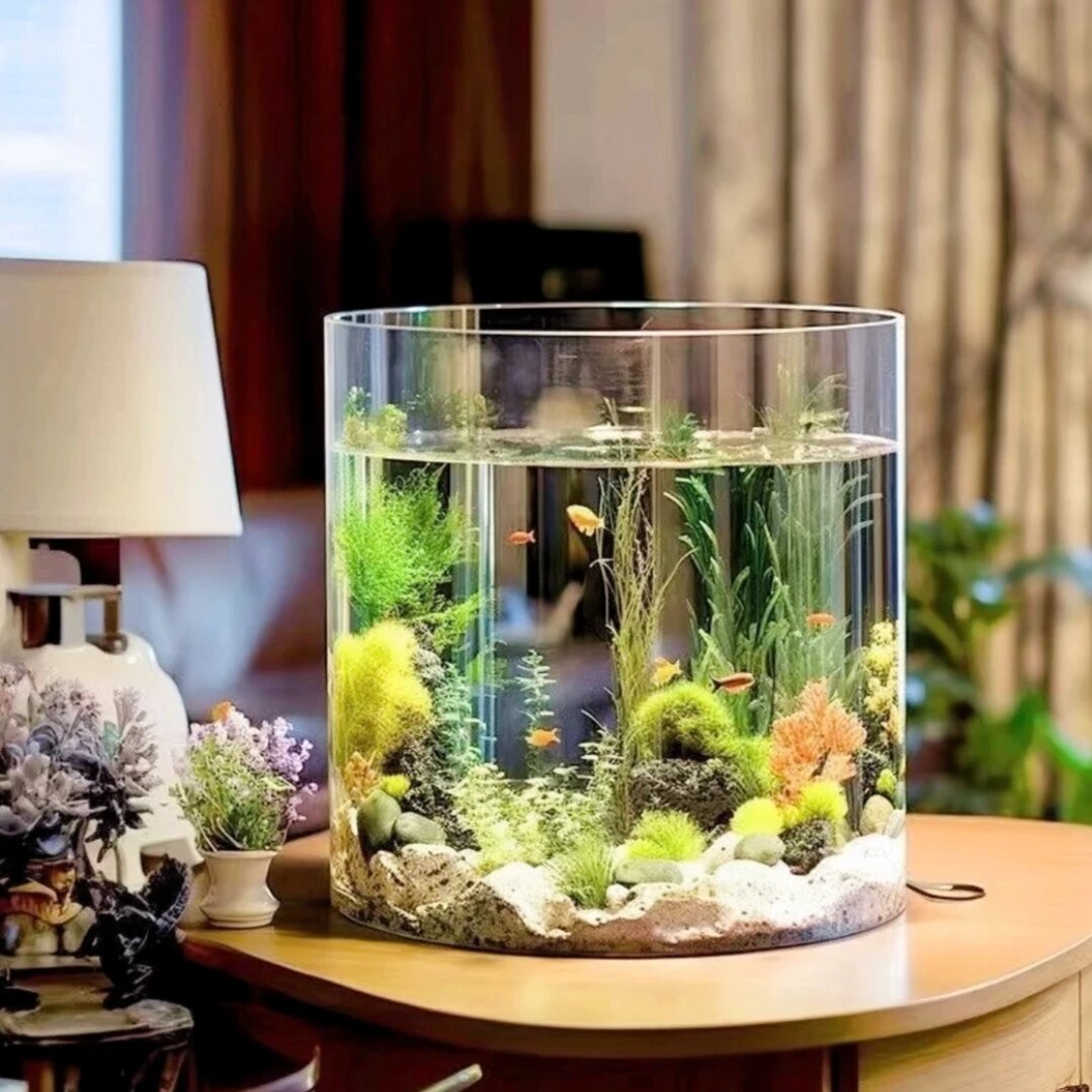 高透直筒简约透明玻璃高级感花瓶