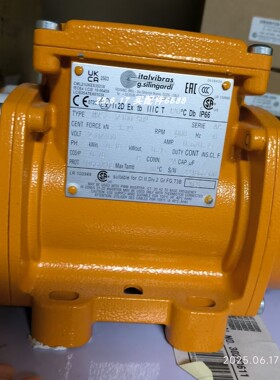 Italvibras 600311A MVSI 3/100-S02 FC 122KG RPM3000电子振荡器