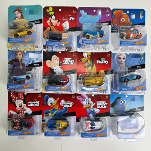 卡通合金小汽车滑行玩具车男孩女孩赛车模型礼物