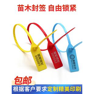 一次性塑料吊牌吊牌防篡改标签扎物流密封容器铅封锁