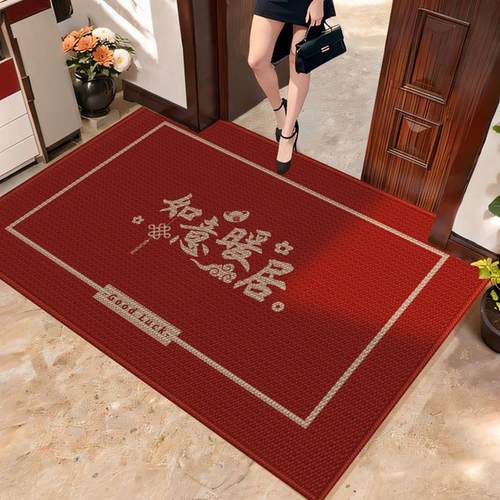 入户门地垫门垫入门户脚垫子进门地毯大门口2025新款红色脚踏垫子