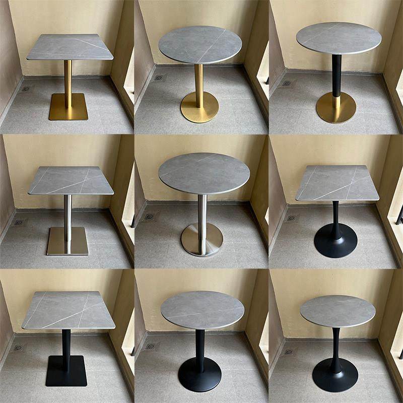奶茶店桌椅咖啡厅小吃西餐厅酒店餐饮简约轻奢岩板大理石小圆桌子,住宅家具,岩板餐桌,淘宝优惠券,粉丝福利购,淘宝优惠卷