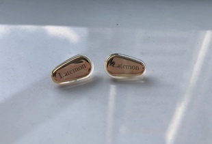 浪特梦Latemon原装眼镜通用鼻托 金色 鼻拖 一对装送螺丝刀螺丝