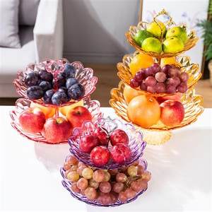 【首单直降】创意多层水果篮客厅茶几水果盘欧式家用零食点心糖果