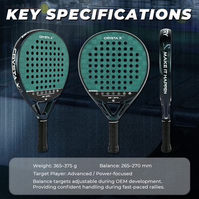 PadelRacket18K碳纤减震网球拍