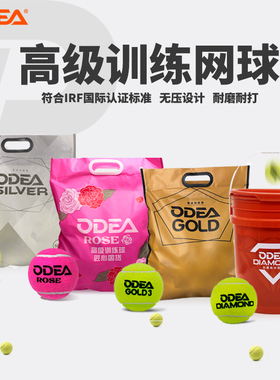 ODEA欧帝尔GOLD3网球专业无压训练球成年初学练习高弹耐打