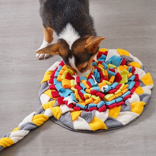 宠物嗅闻垫解压慢食训练垫狗狗垫子幼犬益智漏食玩耍狗狗藏食玩具