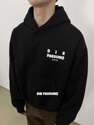 DieFassung复合短款连帽卫衣