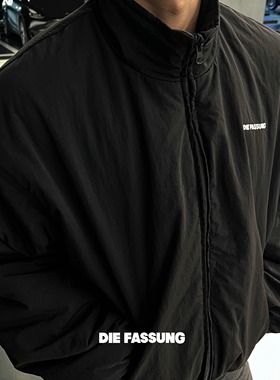 DieFassung尼龙三防教练棉服夹克刺绣保暖外套显腿长短款宽松上衣