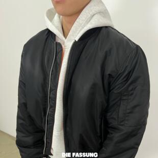 DieFassung复古宽松Bomber空军夹克工装短款宽松廓形MA1飞行服