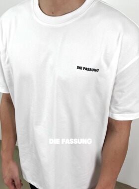 DieFassung基础logo短袖SORONA科技面料上衣休闲百搭纯色圆领T恤