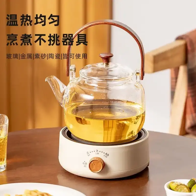 圆格多功能电热陶炉茶炉家用煮茶器茶具电陶炉三合一围炉煮茶
