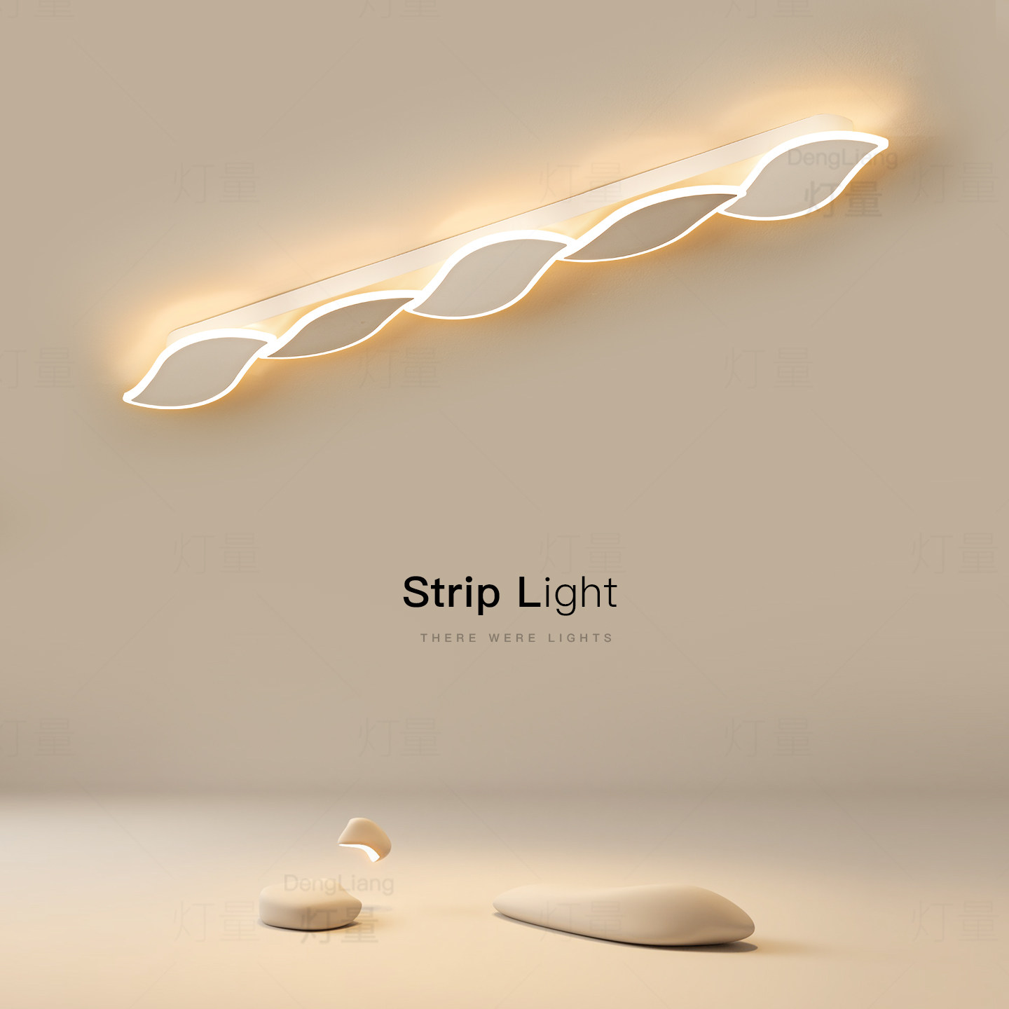 创意led长条走廊入户玄关吸顶灯