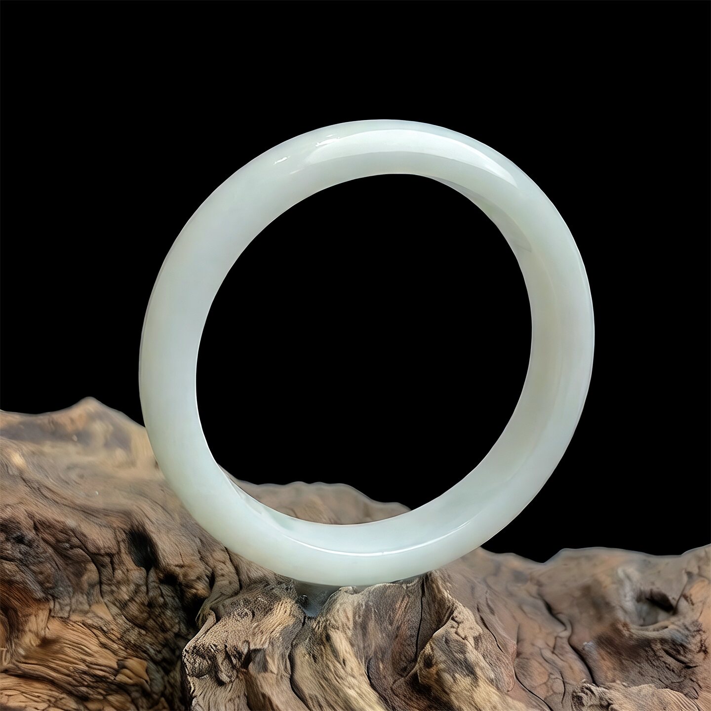 【年货节】七彩云南缅甸A货天然翡翠细糯种白月光翡翠手镯