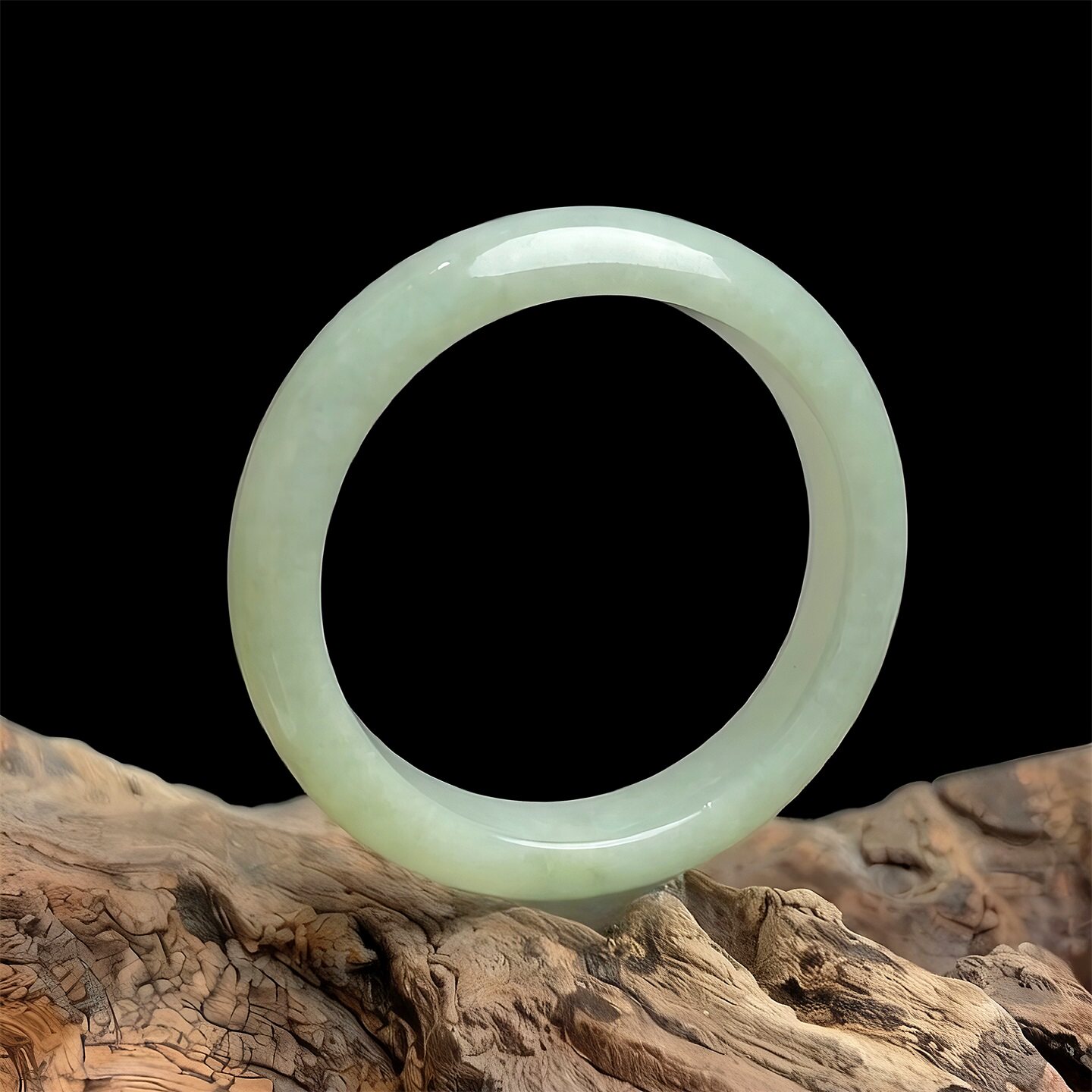 七彩云南缅甸A货天然翡翠油青种灰绿色翡翠手镯一物一证支持复检