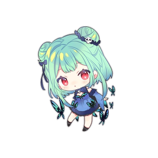 润羽露西娅hololive死灵魔法师 二次元萌娘汽车贴纸车身 广告定制