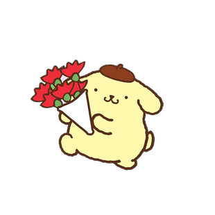 布丁狗PomPomPurin车身贴纸电动车摩托车头盔手机卡通贴防水防晒