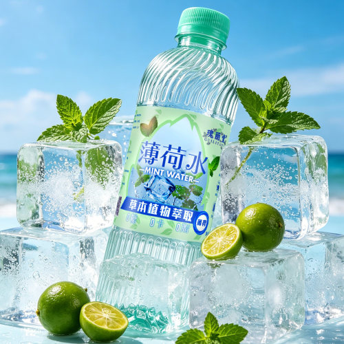 瑰丽堂薄荷水500ml*8瓶清凉食用级饮料品冷藏酷天然冰粉专用云南
