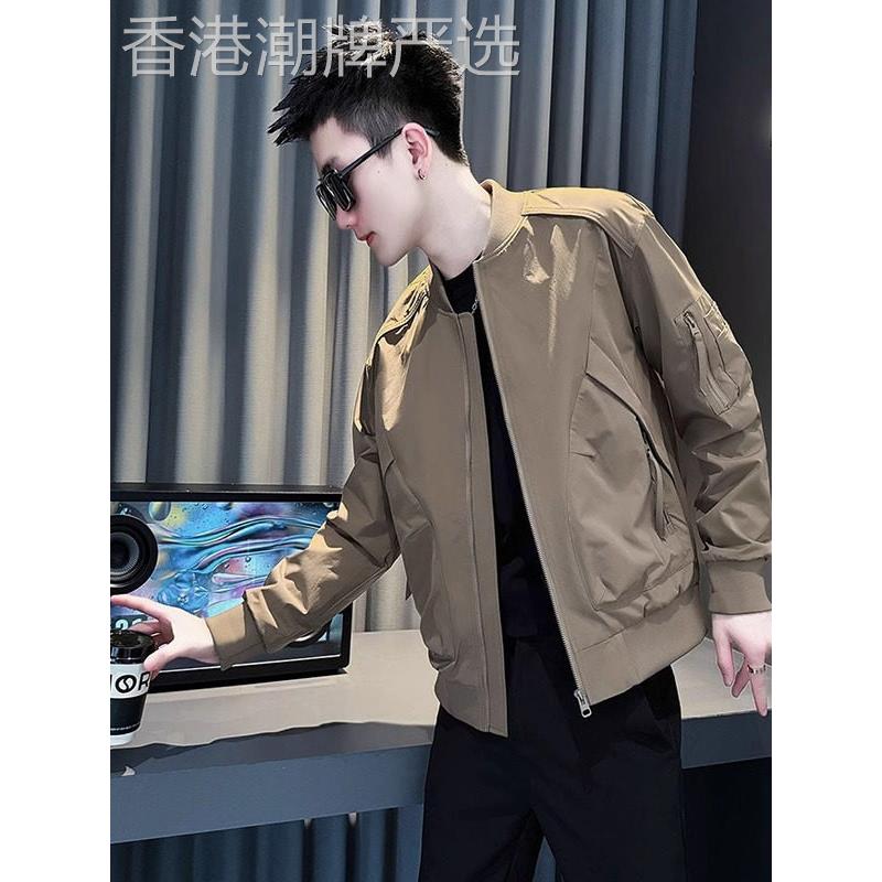 UASK工装夹克外套男春秋季2025新款痞帅高端男士棒球衣服潮牌宽松