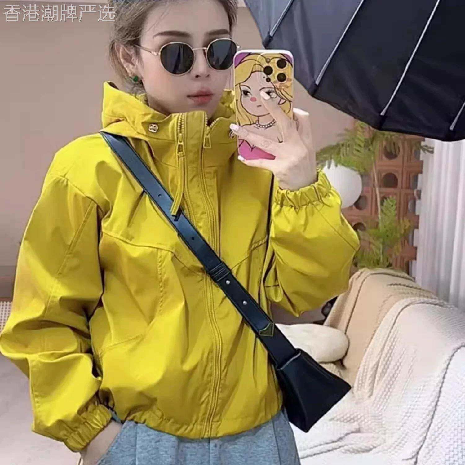冲锋衣外套女春秋薄款2026新款高级感小个子短款休闲夹克开衫上衣
