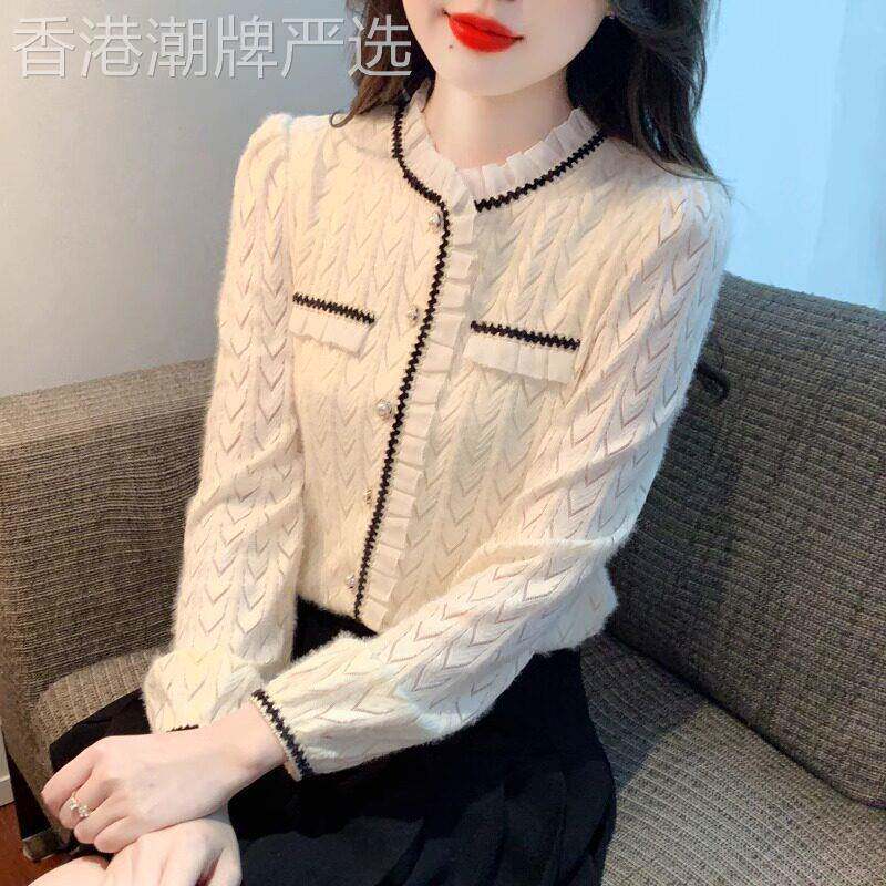 半高领蕾丝打底衫女2026新款秋季薄款长袖小香风内搭气质小衫上衣