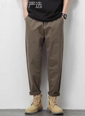 MADNESS MDNS WRUEI OVERALLS余文乐百搭休闲裤男潮牌纯色工装裤