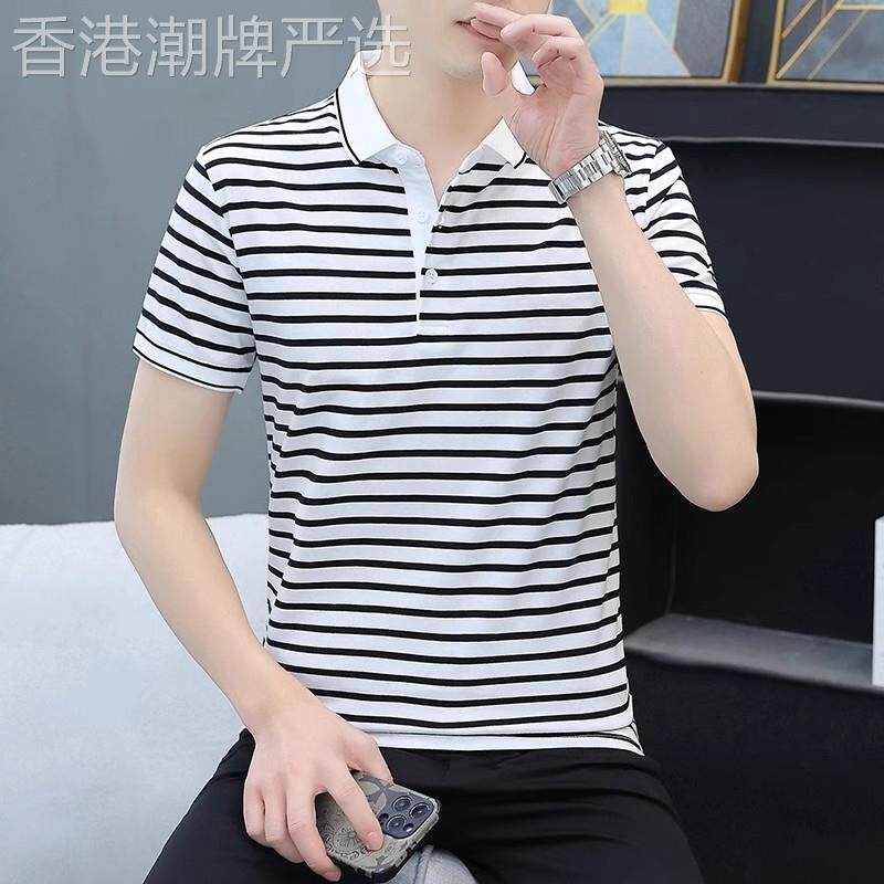 ZaSaFran~夏季新款短袖polo衫潮流时尚百搭纯棉半袖休闲体恤男款