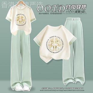 Next MaxM女童夏装套装2025新款洋气儿童时尚多巴胺穿搭夏季短袖