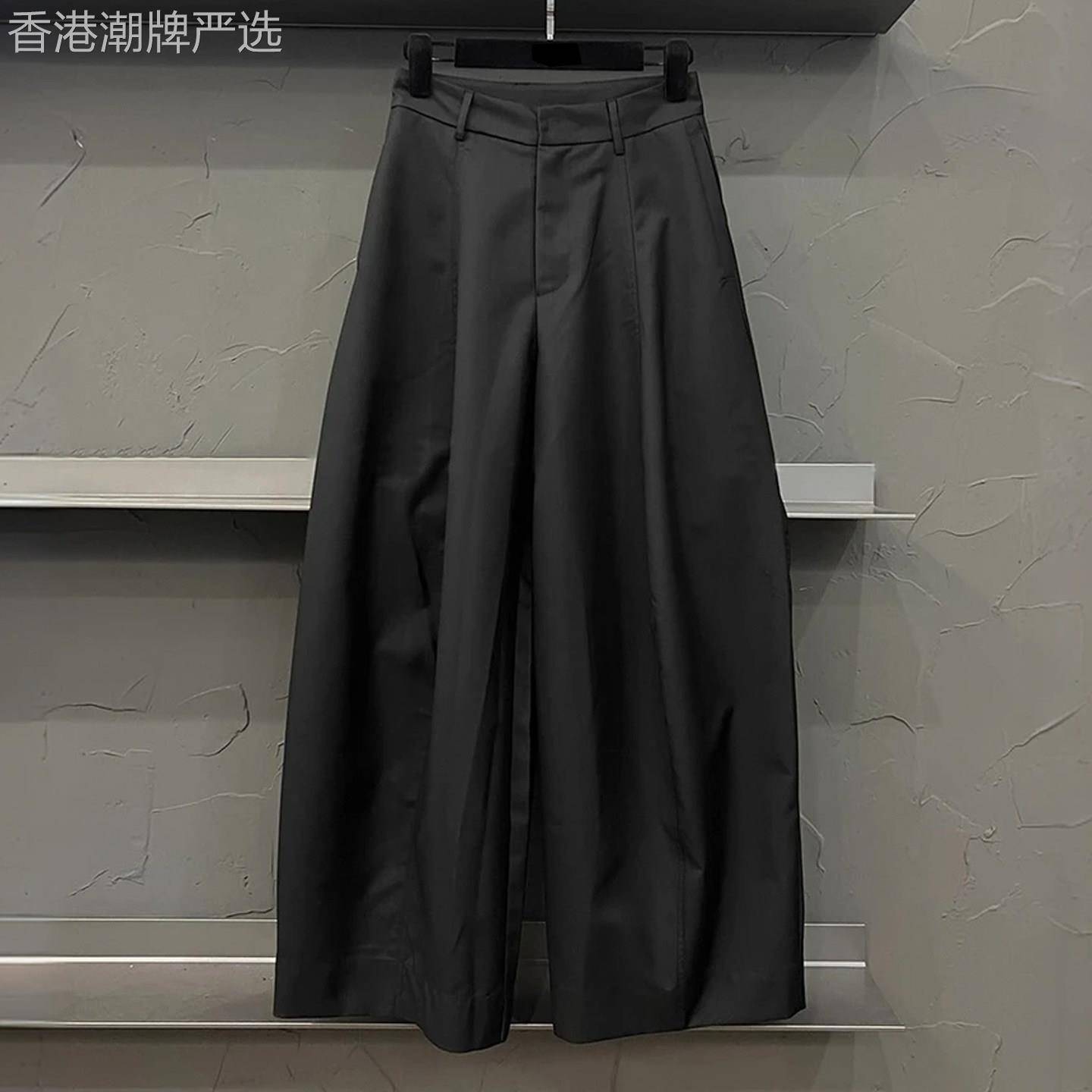 今年流行休闲西装裤女秋季2025新款胖妹妹mm高腰显瘦宽松直筒裤子