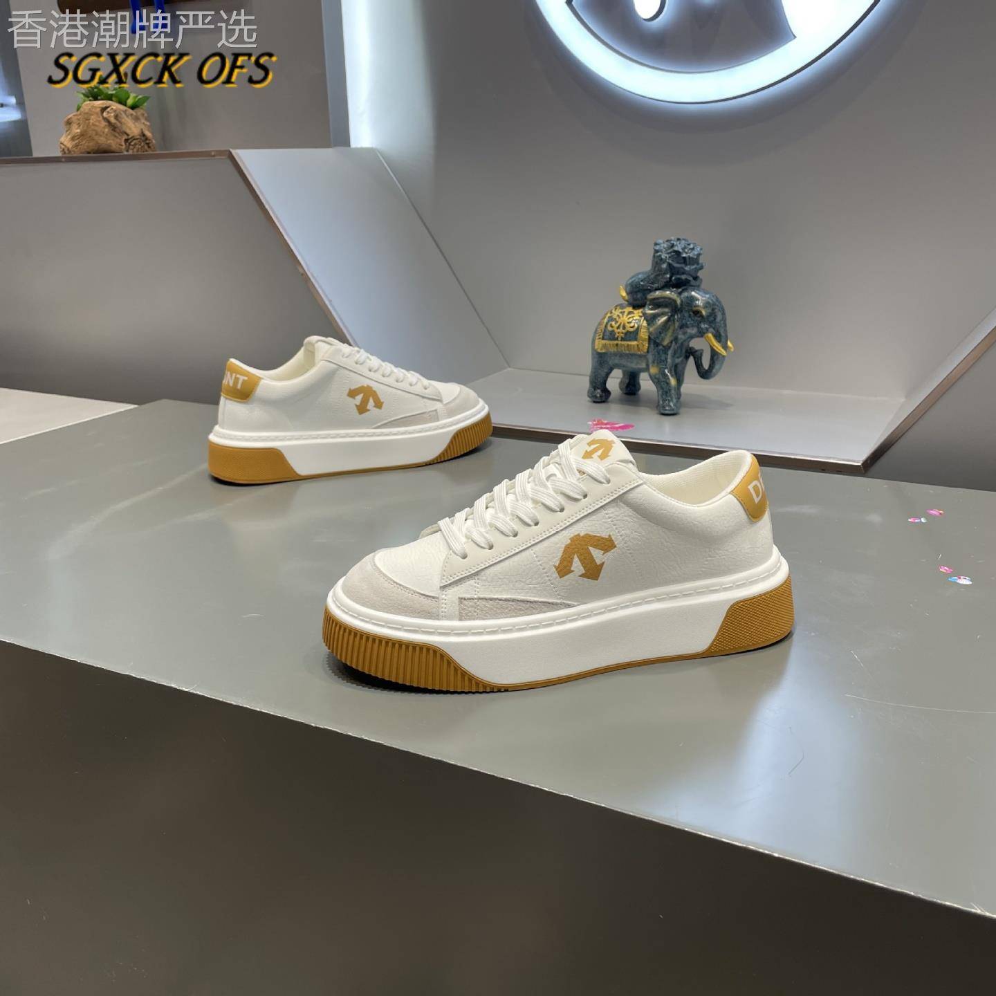 SGXCK OFS 男鞋厚底舒适高颜值耐磨百搭男士低帮系带时尚休闲板鞋