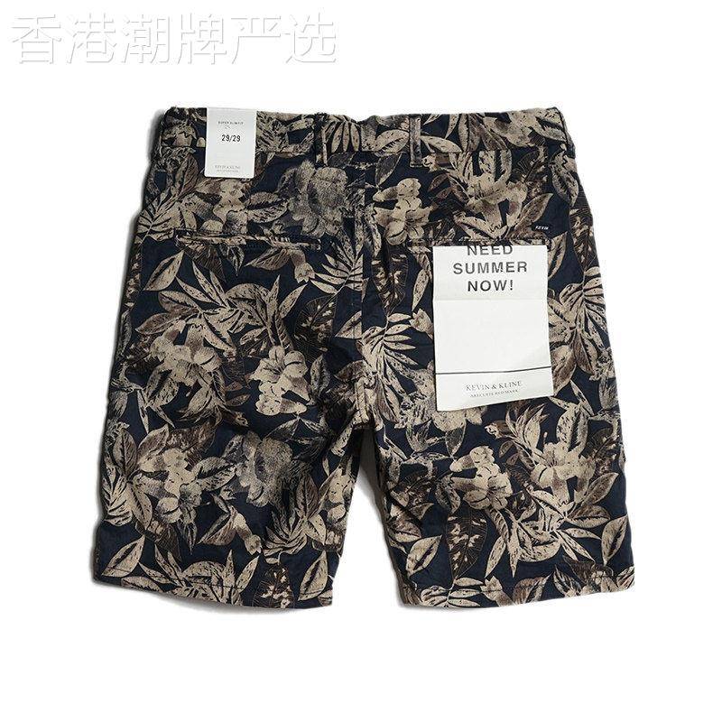 韩版印花休闲短裤男夏五分裤中裤衩薄款纯棉修身宽松运动沙滩裤