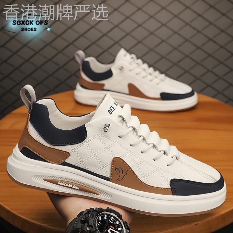 SGXCK OFS~男鞋新款百搭一脚蹬休闲板鞋懒人鞋子时尚潮流软皮鞋潮