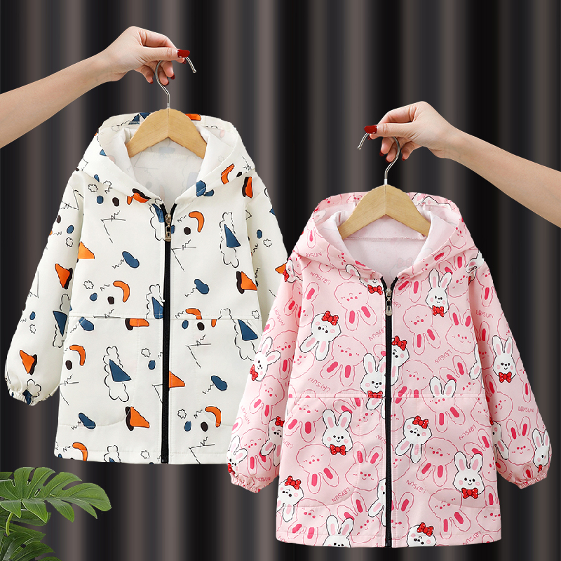 秋冬季宝宝罩衣长袖羽绒服护衣吃饭围兜防水防脏饭兜儿童围裙外套