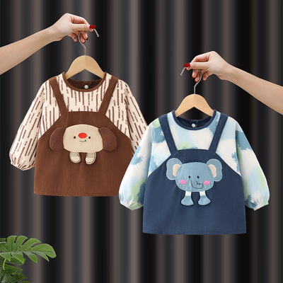 儿童反穿衣可外穿围兜