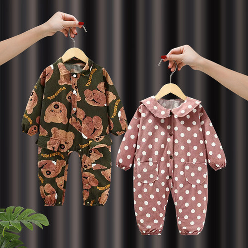 宝宝防水罩衣婴儿男女爬行