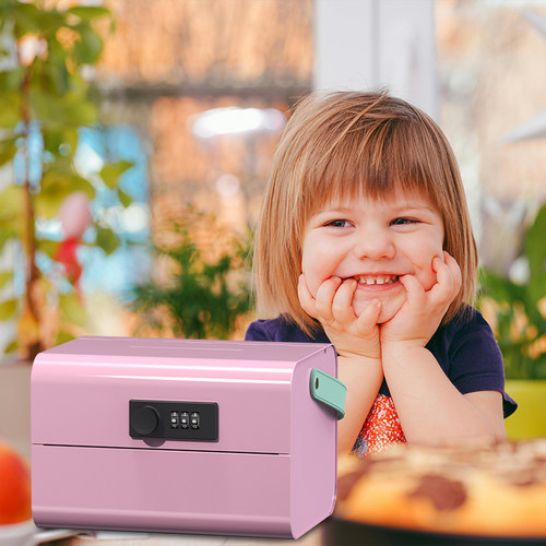 新款手提密码锁存钱罐儿童储蓄罐