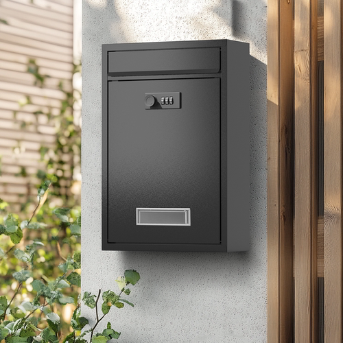 带锁信报箱密码锁钥匙箱