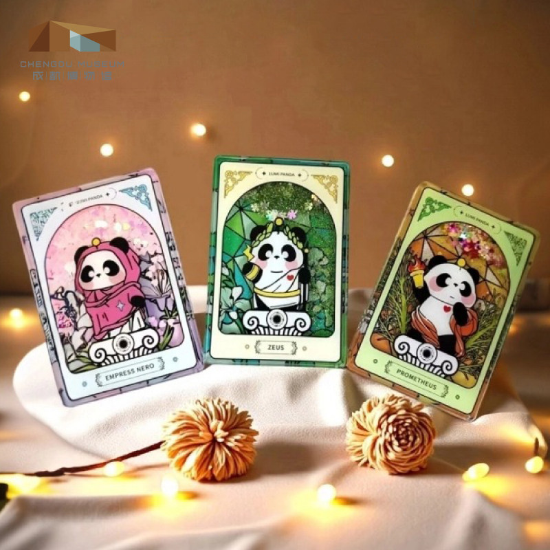 成都博物馆 古希腊罗马熊猫亚克力流沙冰箱贴 博物馆文创纪念品,节庆用品/礼品,文化创意冰箱贴,淘宝优惠券,粉丝福利购,淘宝优惠卷
