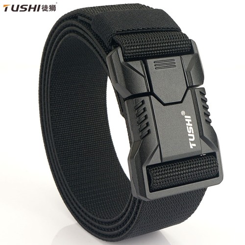 徒狮男铝合金自动插扣皮带