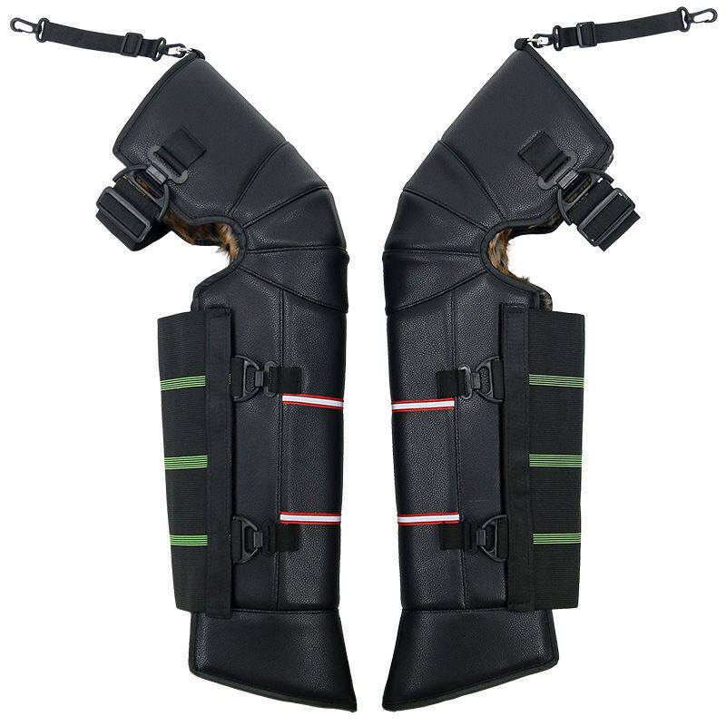 冬季装备摩托车护膝电动车保暖护腿男女骑行防风防寒挡风骑车专用