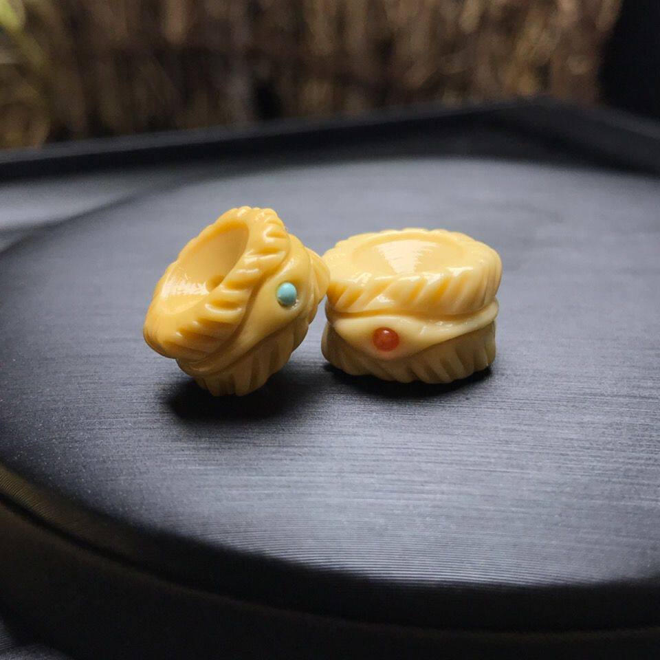 天然精品原矿金膏玉羽毛扣金刚星月菩提手串长串手持佛珠108配饰