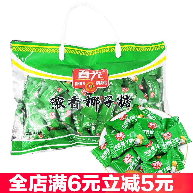 春光浓香椰子糖400克X4袋